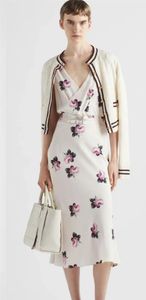 PRA Womens Summer Dress Luxury Brand Dress Floral Print Dress Midi Dresses For Women Designer Clothes Party Dress Elegant Sexig klänning