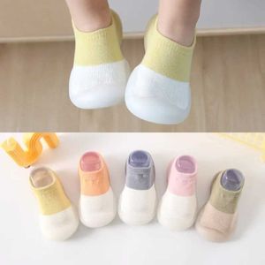 First Walkers Baby shoes fashionable baby socks shoes toddler first steps boys and girls toddler shoes non slip soft rubber shoes d240525