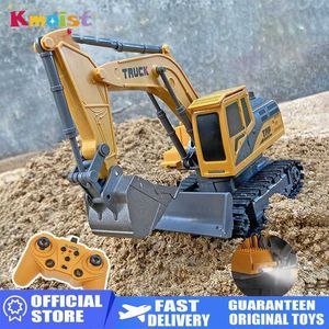 Diecast Model Cars 1 20 2.4G RC Engineering Vehicle 11ch Remote Control Excavator Eloy Childrens Toy Car Crler Truck Toy Childrens Christmas Gift S545210