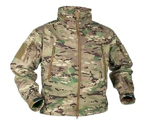 Men039S jackor Vinter Military Fleece Jacket Men Soft Shell Tactical Waterproof Army Camouflage Coat Airsoft Clothing Multicam7822624