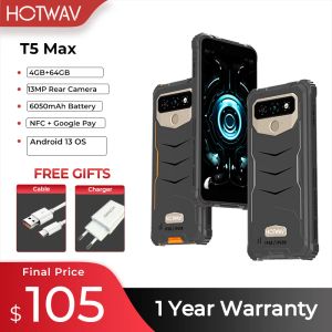 Hotwav T5 Max 4G Rugged Phone、Android 13 OS、MTK6761、6.0 