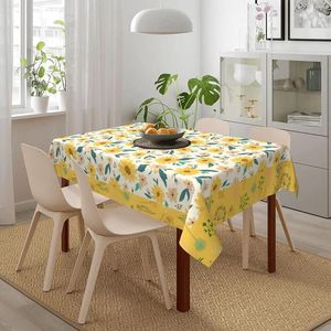 Tanta de mesa Girassol Daisy Amarelo Retângulo de Flor Tocha de férias Destas Decorações de Cozinha à prova d'água