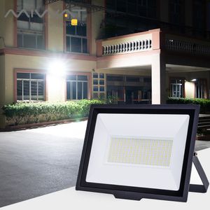 Luz de inundação LED 200W 150W 100W 50W 30W 20W 10W Lâmpada de parede à prova d'água ao ar livre refletor Spotlight Light Light Garden Lighting