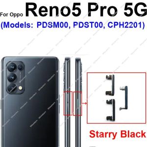 OPPO RENO 5 Lite 5 Pro 5F 5F 5Z 5Z+ Plus 4G 5G Kapalı Güç Hacmi Yukarı Aşağı Anahtar Aşağı Anahtar Parçaları için Güç Hacim Düğmeleri