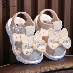 Letnie niemowlęta dziewczynki antykolizyjne buty maluchowe miękkie dno oryginalne skórzane dzieci sandały plażowe L2405