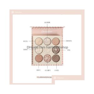 Eye Shadow Cheerflor Angel Relief Pallete Earth Tone Palette Make Up Blue Green Glitter Eyeshadow 231120 Drop Delivery Health Beauty M DHLHX