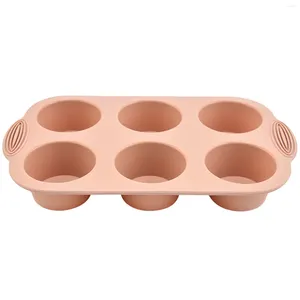 Baking Moulds 6 Cup Silicone Muffin Tray Kitchen Reusable Cooking Bakeware Making Tool Great For Cakes Tart Bread