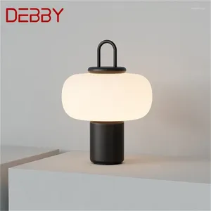 Lâmpadas de mesa Debby Postmodern Lâmpada Design Simples LED de mesa criativa Decoração leve para sala de estar em casa