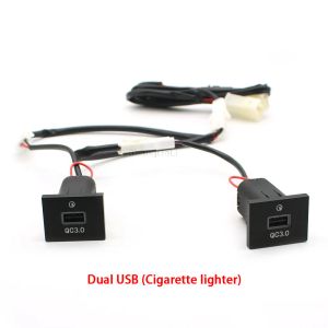 USB Şarj Cihazı Hızlı Şarj Adaptörü QC3.0 Ford Focus için Power Çıkış Anahtarı 2 MK2 2009 2011 2011 Araç Elektroniği Aksesuarları