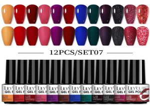 Kit per nail art gel gel set set semi permanente immerge fuori dalla vernice ibrida cappotto opaco matto richiesto marte