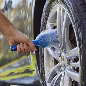 Pulire la ruota della ruota per lavaggio in auto per lavaggio in microfibra per microfibra di ruota per bordo per la spazzola per pulizia della spazzola per la lavaggio per le gomme motociclistica