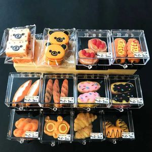 Kitchens Play Food 1/6 ratio mini doll house bread cake milk simulation mini food doll kitchen pretends to play with baking toys d240525