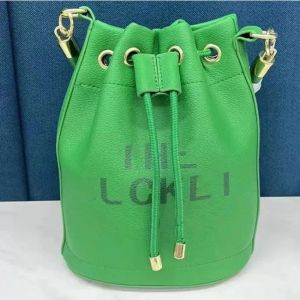 New Women's Luxury leather Bucket Bag Luxury designer marc tote Classic drawstring Shoulder Fashion purse Bucket Top Tote Crossbody bag Unisex bag