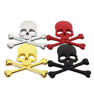 Alloy Skull Car Sticker Emblem Badge Car Accessories Decoration 3D Edition Cars Metal Leaf Board