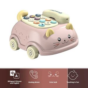Детская игрушка для детских образования обучение игрушкам 0 12 месяцев Montessori Light Music Piano Mobile Phone Child Childrens Chone Story Machine S24524337