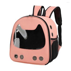 Carriers Cat Carrier Backpack per trasporto traspirante Borsa traspirante che trasporta davanti (rosa)