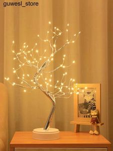 Luci notturne Desktop Tree Light Decorative LED LED alimentata da USB o AA Battery Utilizzato per le riunioni della famiglia della camera da letto S2452410