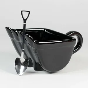 Muggar roliga vatten koppar keramik nyhet stil blandning kaffemjölk kopp glass container 300 ml kapacitet efterrätt dekoration