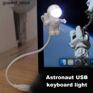 Luzes noturnas Usb Powered Desk Light LED Light Astronaut Night Light Creative Keyboard Liber