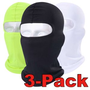 3pcs Balaclava máscara facial de pescoço respirável protetor solar protetor de sol e lenço de esqui de motocicleta anti-poeira para homens para homens mulheres cheia de rosto