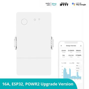 SONOFF Smart Power Meter Switch Pow Origin Wifi ESP32 Chip POWR316 Overload Protect Support EWeLink Alexa Home Assistant Ifttt