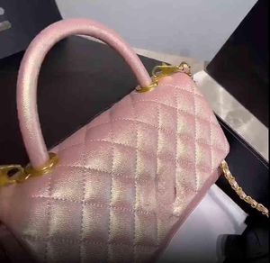 2022 Women039s Brand Brand Coco Handle Handbag Caviar grão único Mensageiro de ombro C Bag8947747