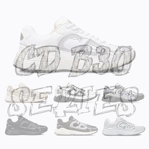 Designer b30 CD Sneaker Fashion mesh ed suede calfskin 3M reflective three-dimensional printed men and women b 30 casual Sneakers Nylon veet mens womens