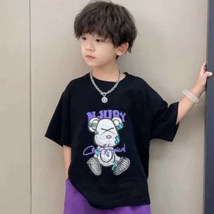 T-shirts Mens baby T-shirts crop T-shirts childrens tops baby shorts short sleeved T-shirts summer boys clothing d240525