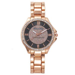 2024 kwarc mody Watch Full Sky Star Diamond Branslet Branslet Stael Band Women Student