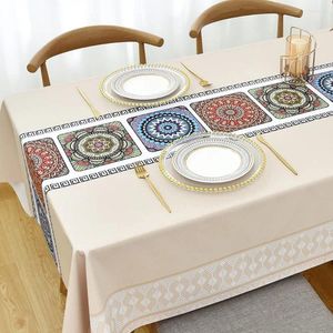 Panno da tavolo moderno bohémien datura rettangolo decorazioni cucine in tessuto impermeabile decorazioni per feste natalizie