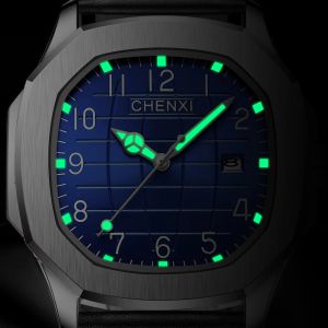 Chenxi Fashion Men Watch Top Brand Luxury Waterproof Sport Mens Watches Leathous Luminous Automatic Date Military Wlistwatch
