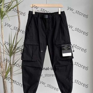 Stones Islandss Pants Badge primavera Summer Summer New Belt Leggings Calça de cargo Stones Islandss High Street Casual Leggings Stone Pants Trend 1583 A222