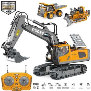 Diecast Model Cars RC Fernbedienung kontrollierter Baggerstrecke Typ Kipper Lkw Bulldozer Engineering Fahrzeug Kinder-Elektrikspielzeug Kindergeschenke S545210