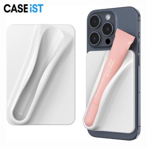 CASEiST Designer Lip Gloss Phone Holder Strong Adhesive Sticker Back Silicone Case Lipstick Lip Balm Tint Glaze Grip Makeup Mount Bracket Mobile For iPhone Android