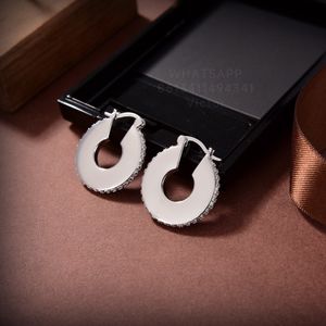 Botiega Circular Earrings Designer Studs Dingle For Woman Gold Plated 18K Officiella reproduktioner Varumärkesdesigner Fade Never Fade Exquisite Gift 041