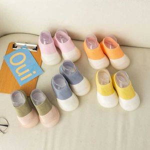 First Walkers Baby shoes babys first walking shoes childrens rubber soft soles barefoot shoes boys and girls non slip casual shoes d240525