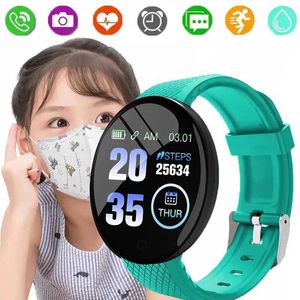 Детские часы Smart Watch Дети с кровяным давлением Smart Fashion Watch Targe Claim Count Screce Monitor Fitness Tracking Спортивные часы D240525