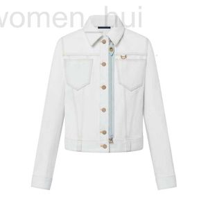 Kurtki damskie projektantki 23SS FW Women Designer Kurtka Dżins Blouson z niedźwiedziemi literami przycisk Bombowca płaszcz dziewczęta Milan Runway Tops Emwear Parka Ujoe