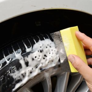 Car Wheel Cleaning Sponge Brush Waxing Polishing Wiper Sponge Brushes Tools Water Suction Cleaning Wash Brush Accessories