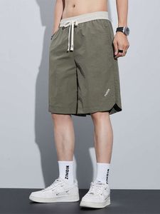 2024 New Summer Men's Sportswear Light&Thin Quick Dry Nylon Loose Sweat Short Pants Big Size Gym Casual Shorts 8XL