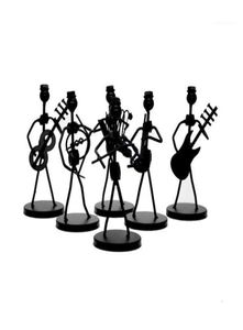 1Pc Mini Iron Music Band Model Miniature Musicians Figurines Arts Craft Decorations Party Gift Favor Random Design18339104