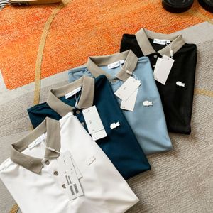 ポロの男性卸売最高品質の緑色のワニ刺繍ポロM-3XL夏のシャツ短袖Tシャツクールで通気性のあるビジネスカジュアルスウェット吸収トップ