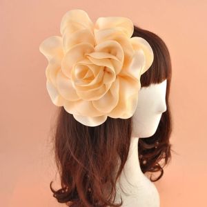 Katwalka kwiatowa- scena wydajność spinka do włosów Wyolbrzymione studyjne fotografia fotograficzna głowa biżuteria