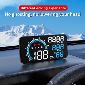 G11 GPS Speedometer Car Hud Head Up Пробуколка и воспроизведение проектора Time Compass Maleage Auto Digital Electronic Meter