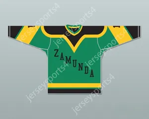 Anpassad Prince Akeem Joffer 1 fiktiv afrikansk country green hockey Jersey Top Stitched S-M-L-XL-XXL-3XL-4XL-5XL-6XL