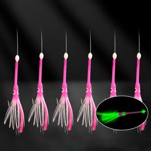 Hairtail String Hook Luminous Knife Fish Hook Anti Bite Sea Fishing Sabiki Rigs Fishing Hooks Bionic Squid Hook Fishing Group