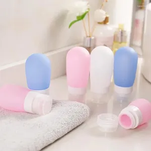 Storage Bottles 38/60ml Portable Travel Leakproof Small Liquid Bottle Silicone Body Hand Sanitizer Divided Can Reusable Squeeze