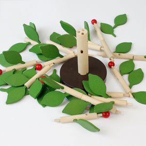 Blocchi di puzzle 3D in legno fai -da -te Blocchi assemblati Modello albero puzzle puzzle per bambini Montessori Games giocattoli educativi per bambini regalo