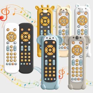 Baby Toy Baby simulation TV remote control toy with music and lighting music baby toy sensor remote control childrens toy suitable for ages 1 2 a