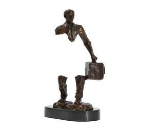 A escultura da estátua de bronze do viajante abstrair famosa viagens modernas homem homem masculino estatueta colecionável decoração de arte vintage 21022606660